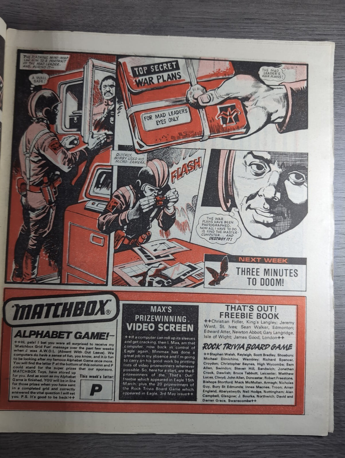 Eagle Comic Issue No. 238 11th October 1986 Vintage Retro UK Comic