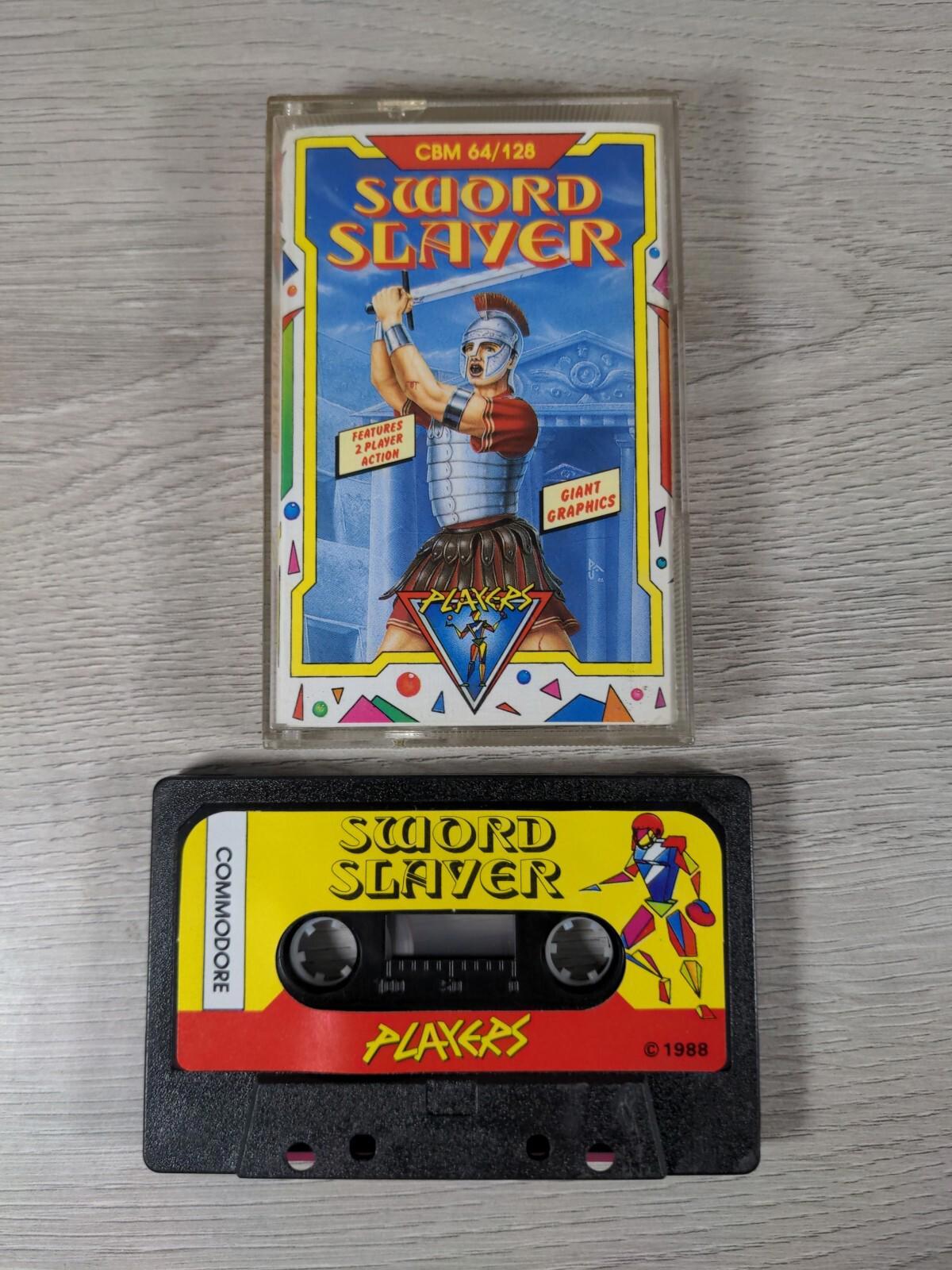 Sword Slayer Commodore 64 C64 Video Game Cassette Tested & Working Vintage Game