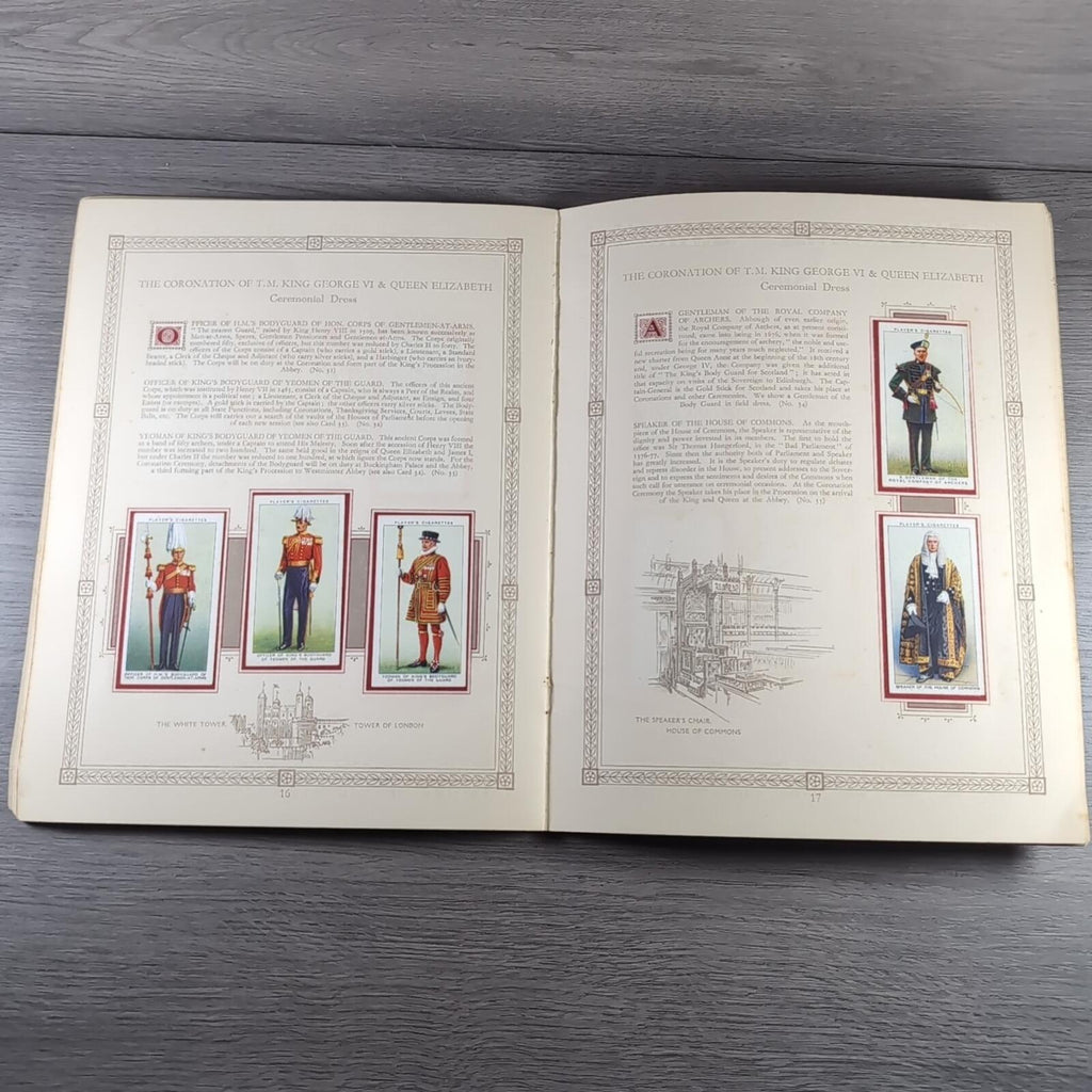 The Coronation Of HM King George VI John Player & Sons Full Set Cigarette Cards