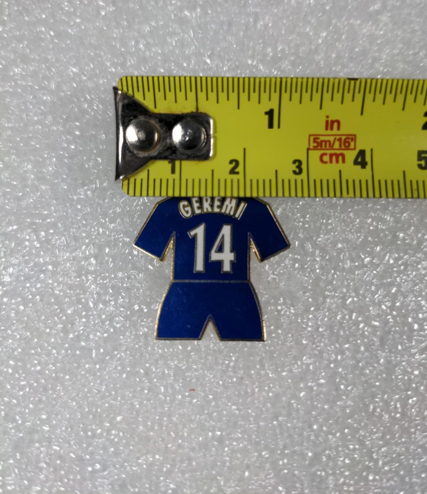 Chelsea Football Club Geremi No14 Shirt Enamel Pin Badge - Retrorama UK
