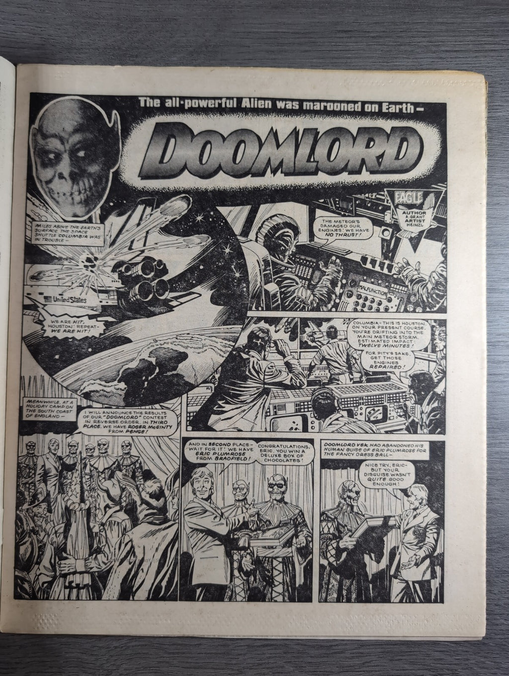 Eagle Comic Issue 14th April 1984 Vintage Retro UK Comic