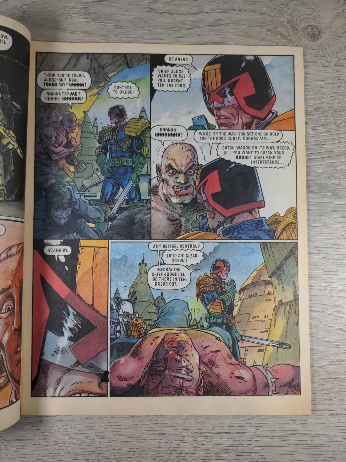 2000AD Featuring Judge Dredd Prog 727 April 1991 Vintage Comic - Retrorama UK