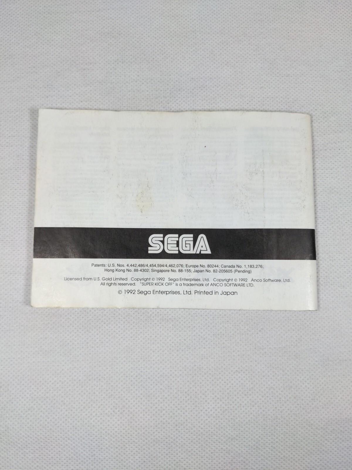 Super Kick Off Sega Game Gear Game + Manual Tested & Working Vintage Game