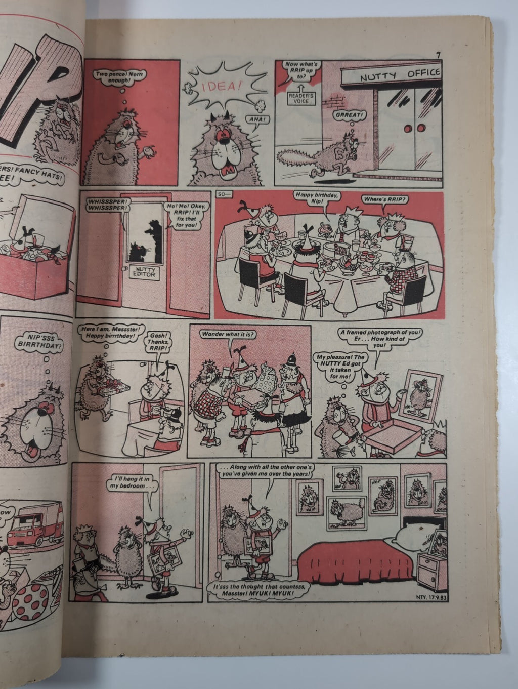 Nutty Comic Featuring Bananaman Issue No. 188 Sept 17th 1983 Vintage Retro Comic