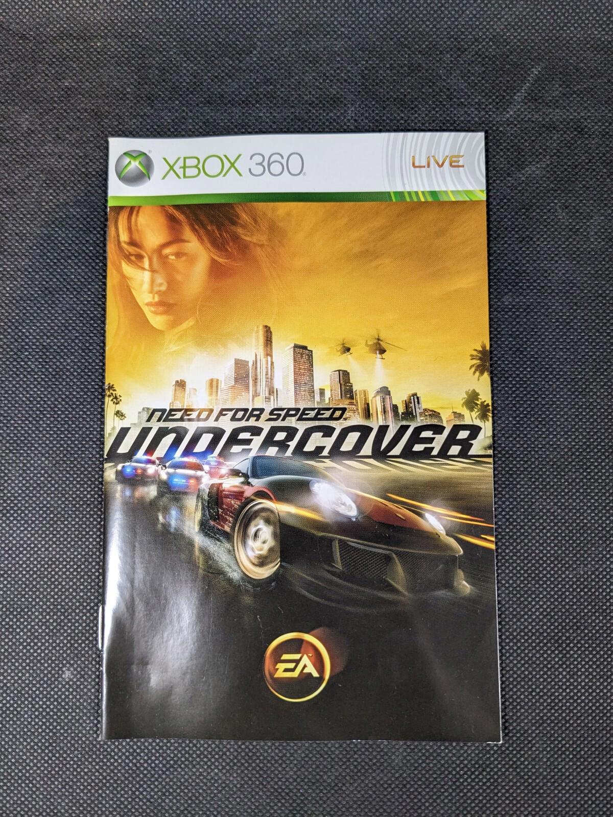 Need For Speed Undercover Xbox 360 Game & Manual