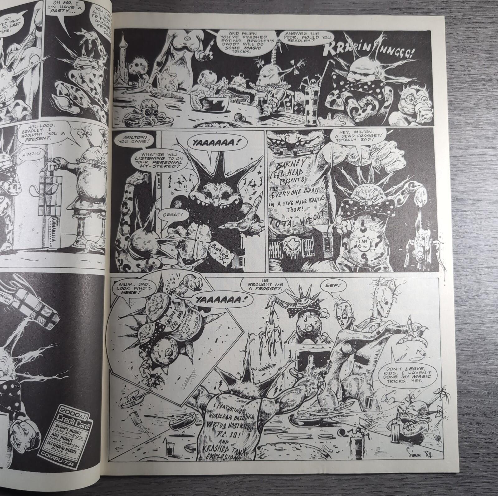 2000AD Prog 545 Featuring Judge Dredd 24th October 1987 Vintage Comic