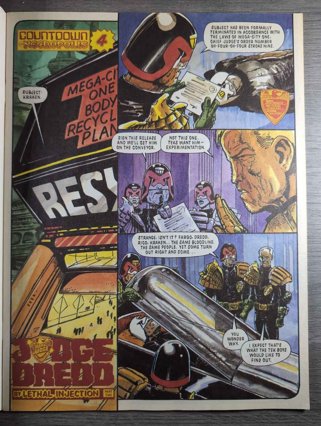 2000AD Prog 670 Featuring Judge Dredd Comic 17th March 1990 Vintage Retro Comic