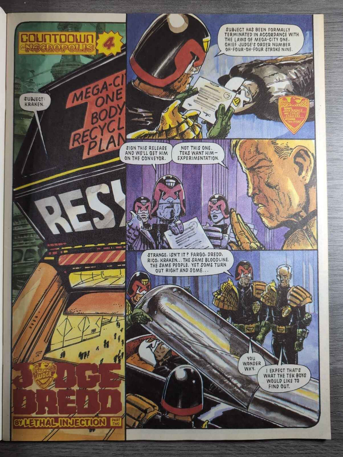 2000AD Prog 670 Featuring Judge Dredd Comic 17th March 1990 Vintage Retro Comic