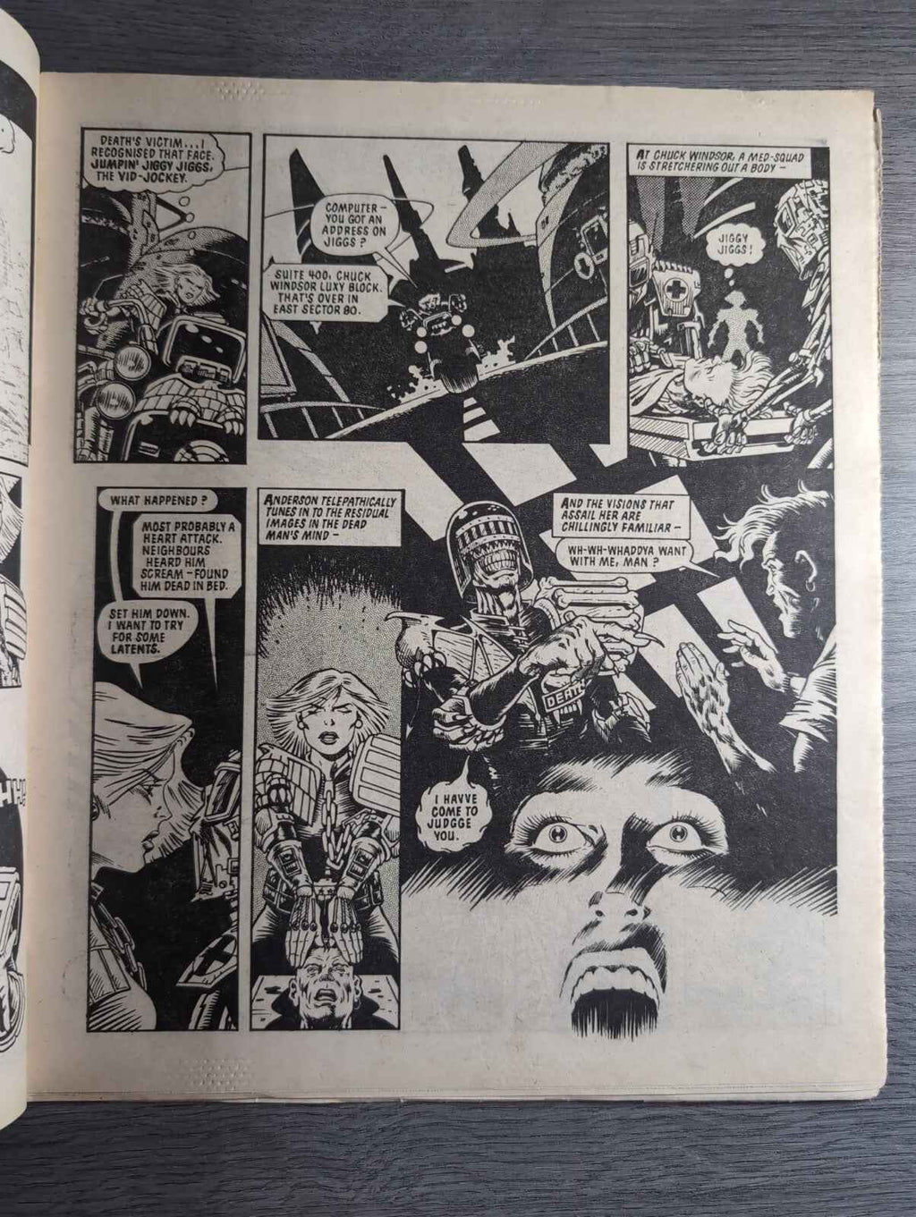 2000AD Prog 417 Featuring Judge Dread Comic 11th May 1985 Vintage Retro Comic