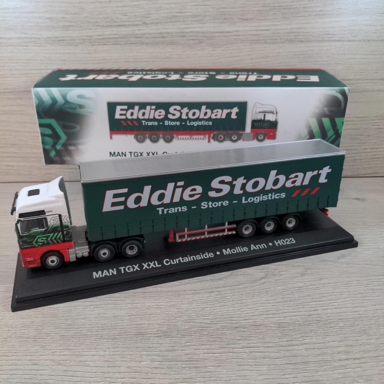 Atlas Editions Eddie Stobart Man TGX XXL Curtainside Mollie Ann H023 1:76 Scale