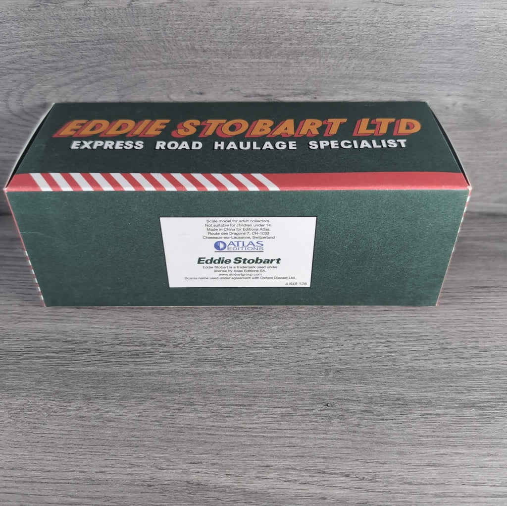 Atlas Editions Eddie Stobart Scania 94D 6 Wheel Box Van F018 Die-Cast 1:76 Scale