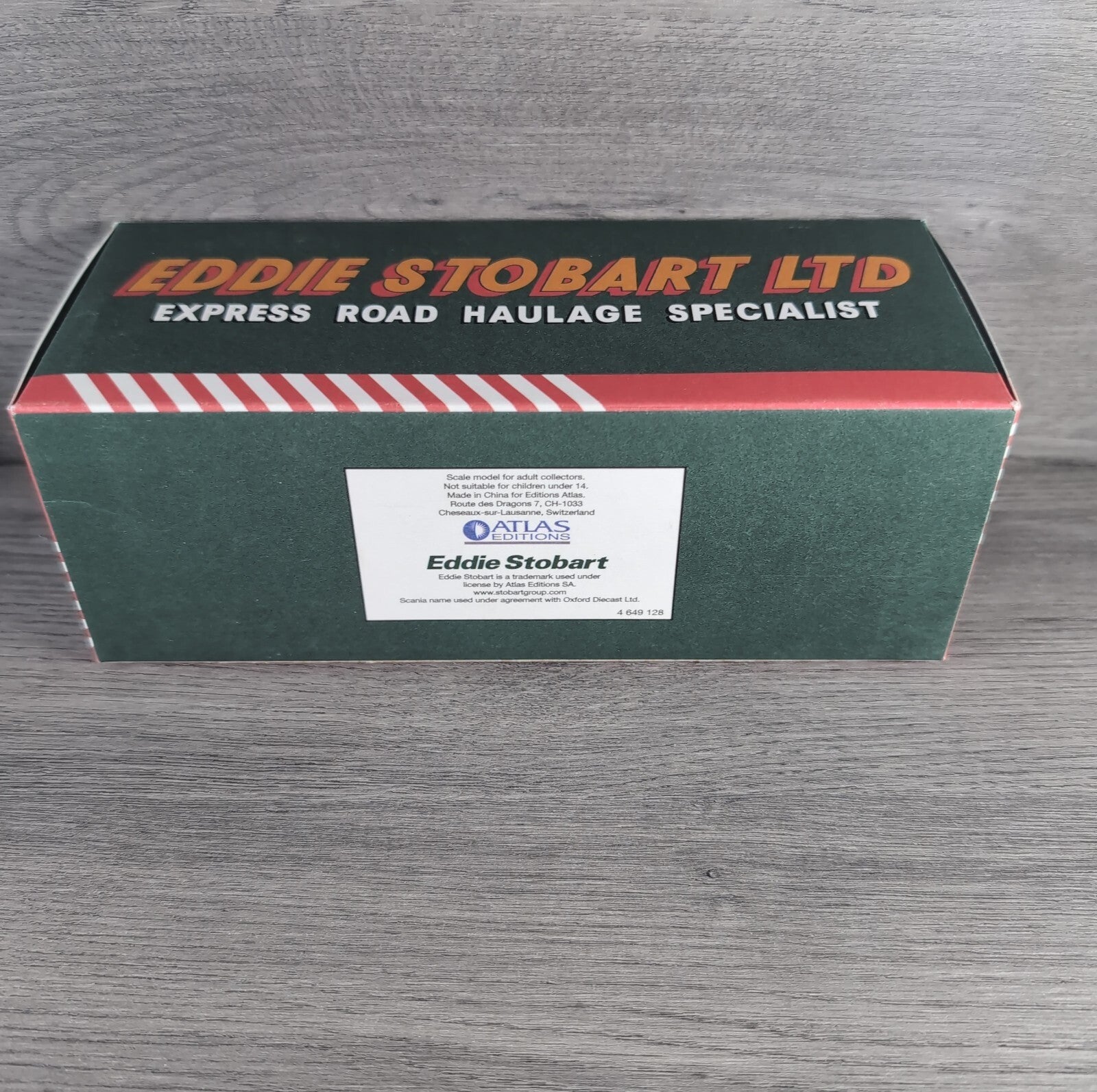 Atlas Editions Eddie Stobart Scania 94D 6 Wheel Box Van F018 Die-Cast 1:76 Scale