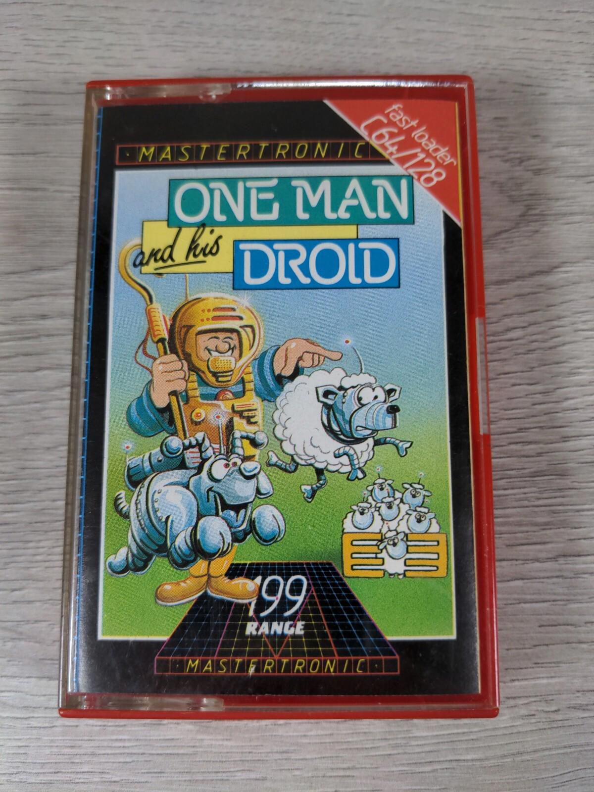 One Man And His Droid Commodore 64 C64 Video Game Cassette Tested & Working