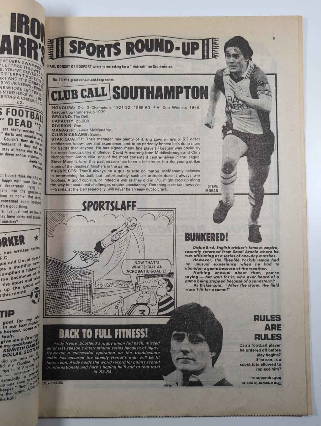 Spike Comic Issue No. 20 June 4th 1983 D.C Thomson Vintage Retro Comic