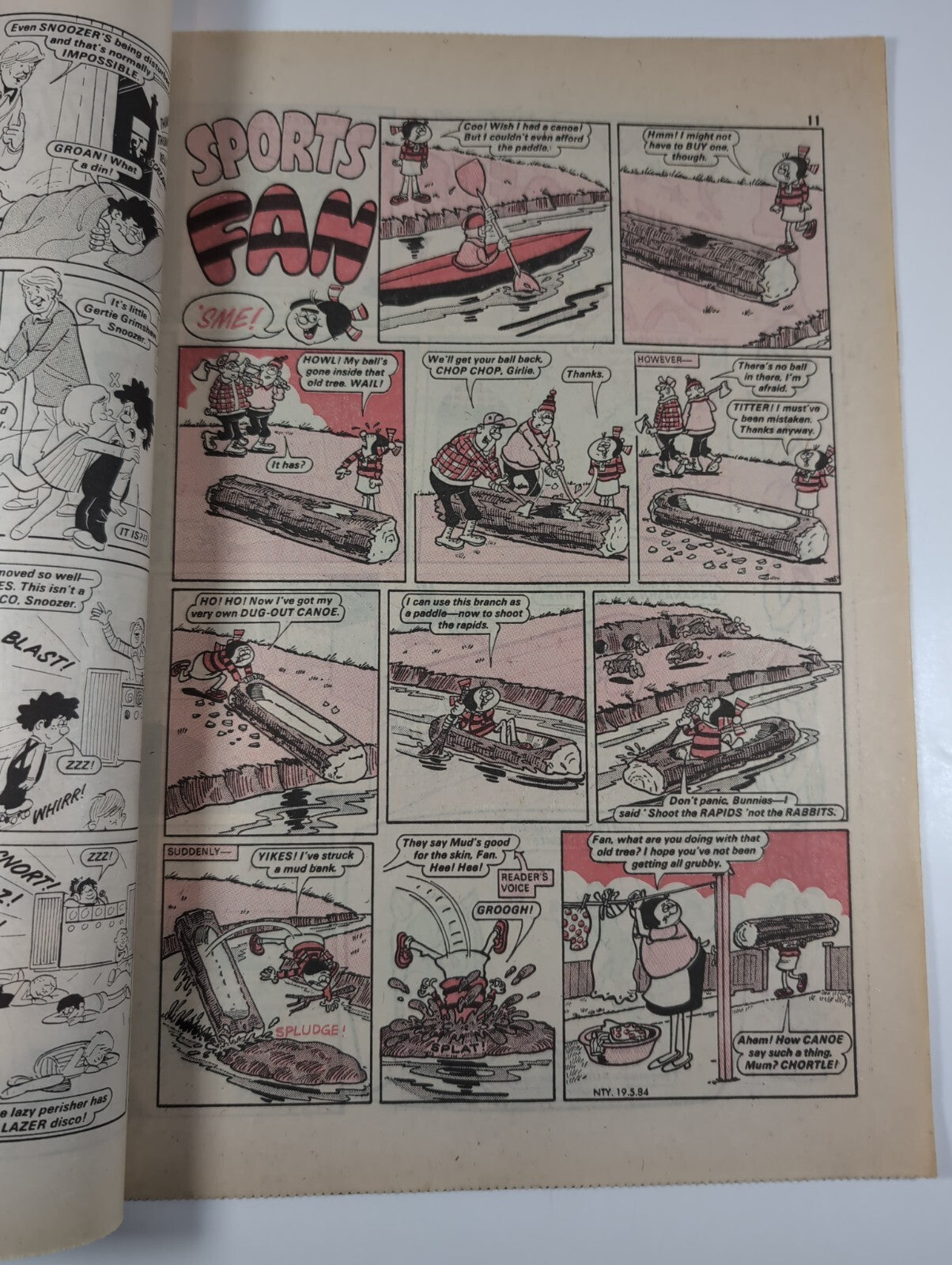 Nutty Comic Featuring Bananaman Issue No. 223 May 19th 1984 Vintage Retro Comic