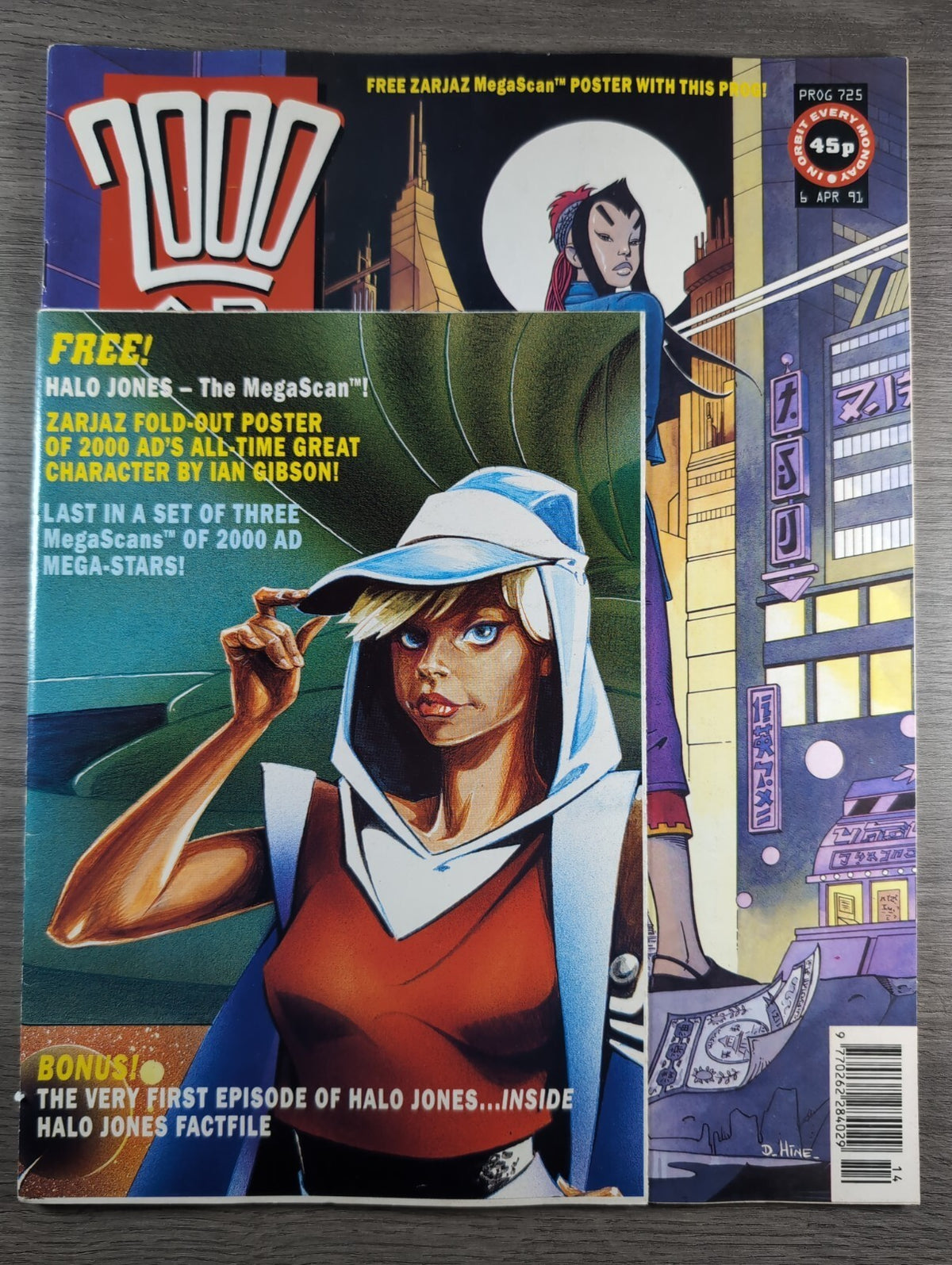 2000AD Prog 725 Featuring Judge Dredd Comic 6th Apr 1991 Vintage Retro Comic