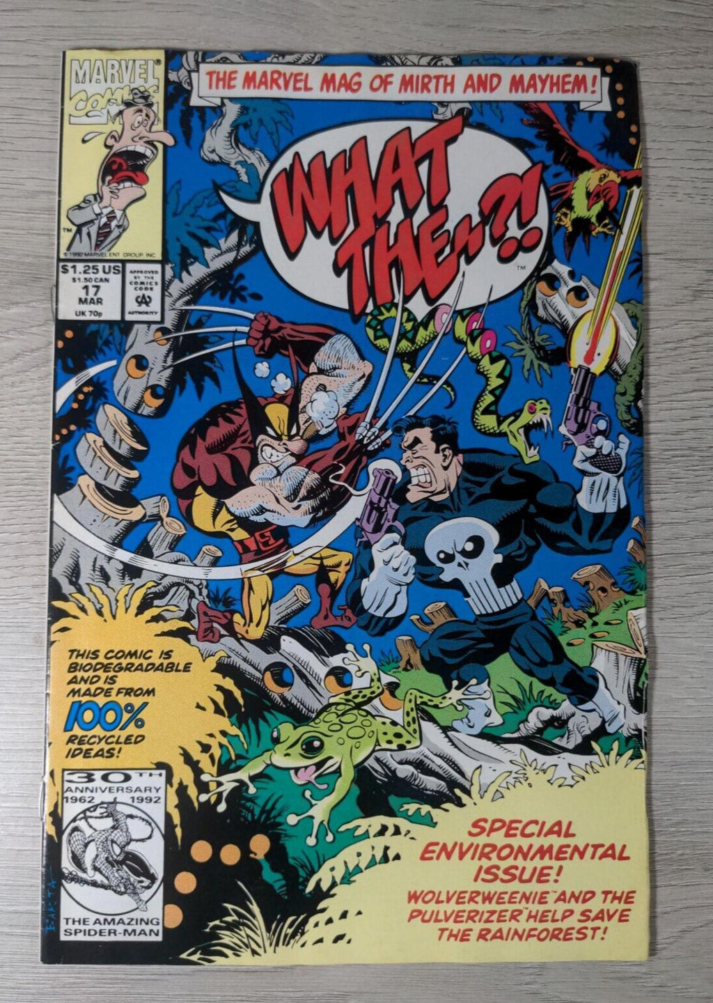 Marvel Comics What The #17 Special Evironmental Issue 30th Avniversary 1992 - Retrorama UK
