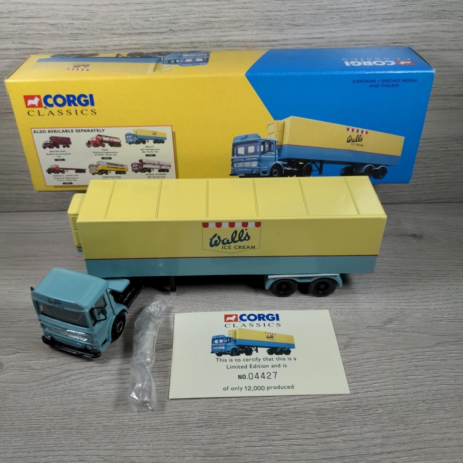 Corgi Classics Walls Ice Cream AEC Refrigerated Box Trailer Set 21401 Die-Cast