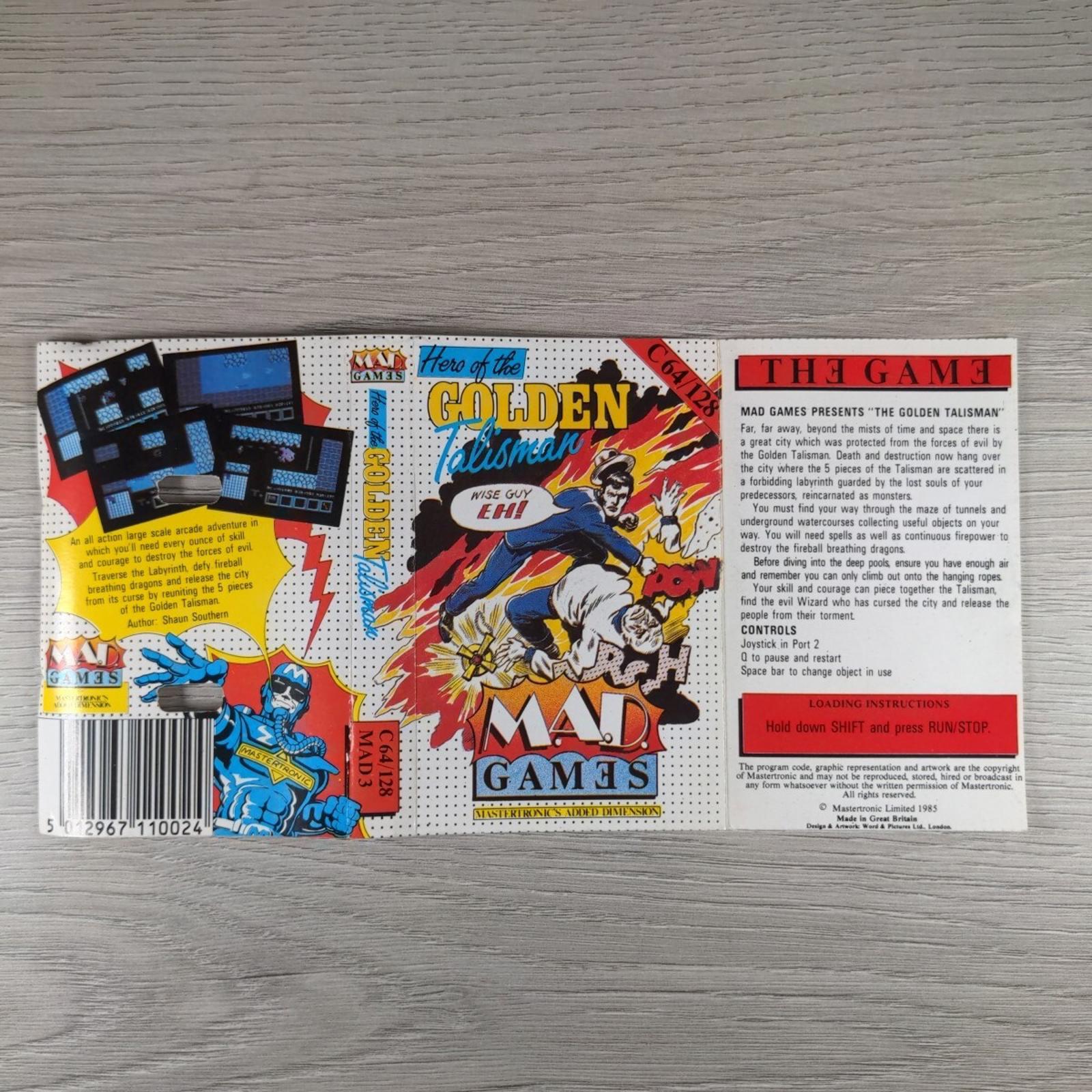 Hero Of The Golden Talisman Commodore 64 C64 Game Cassette - Tested & Working