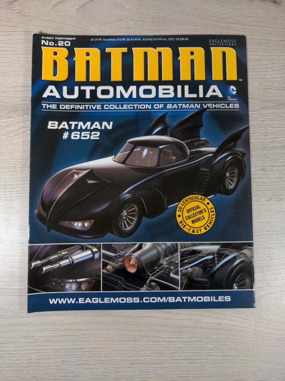 Eaglemoss Batman Automobilia Issue No 20 Batman #652  DC Comics