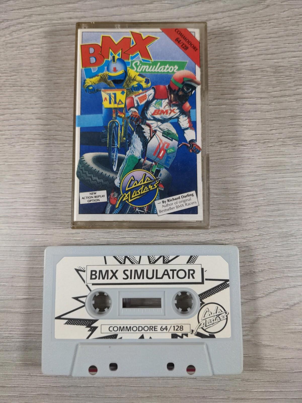 BMX Simulator Commodore 64 C64 Game Cassette Tested & Working
