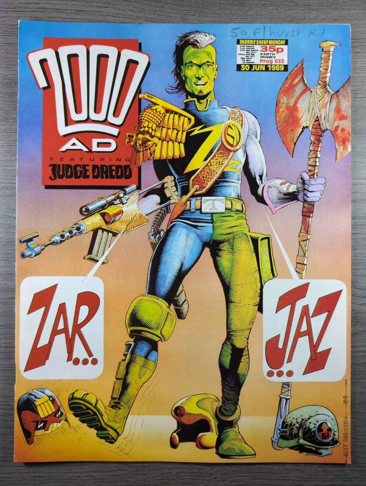 2000AD Prog 633 Featuring Judge Dread Comic 30th June 1989 Vintage Retro Comic