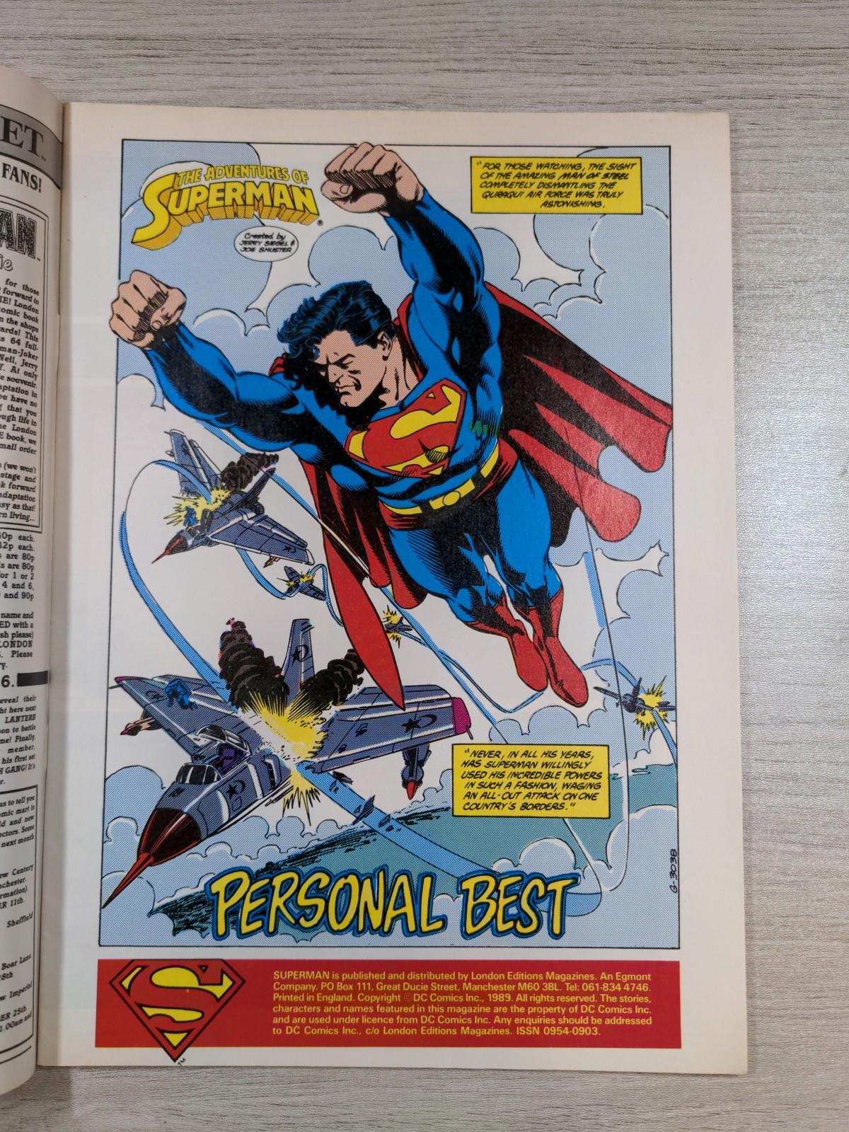 DC Comics Superman Issue No #25 1989 Vintage Comic