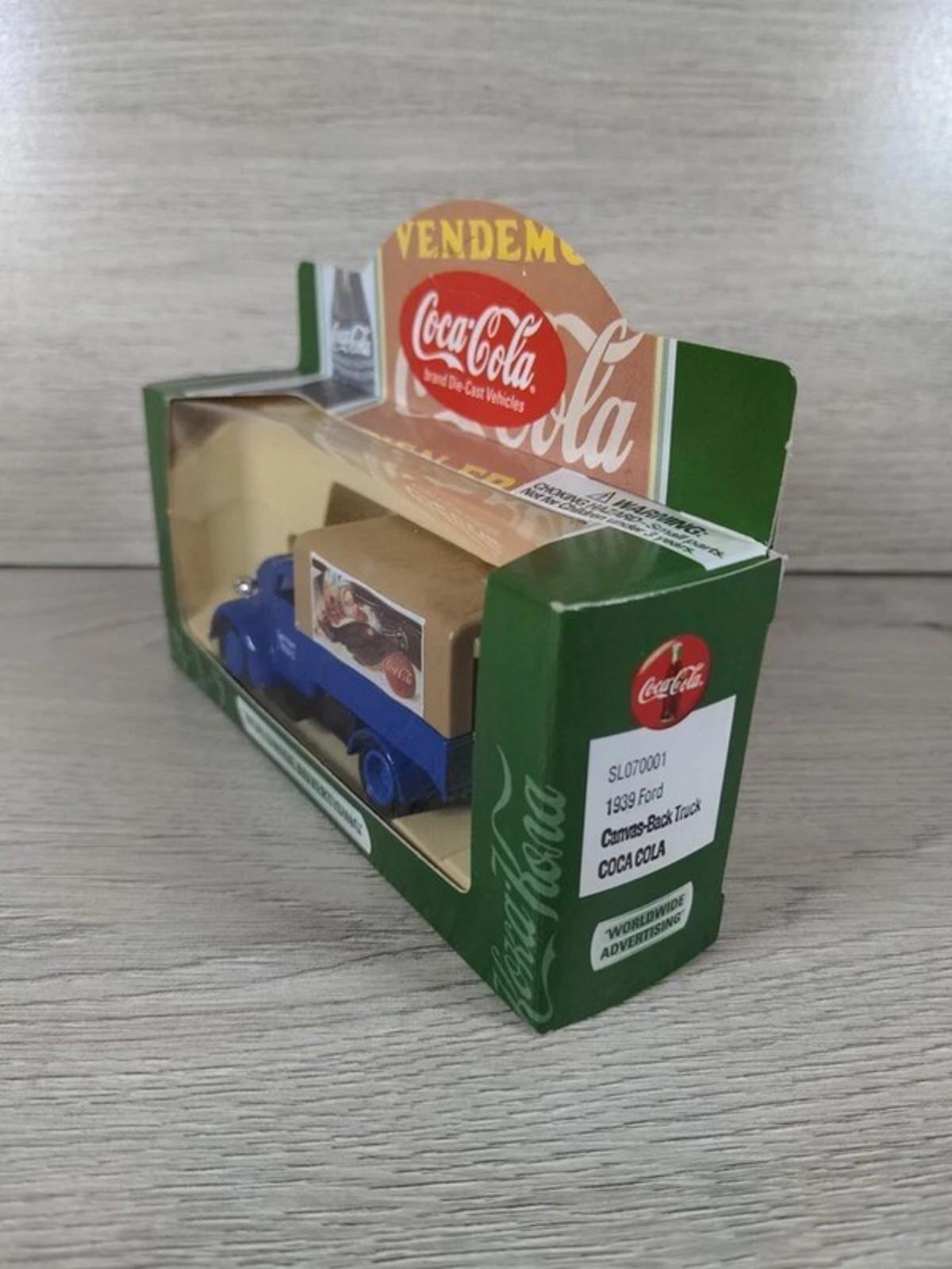 Lledo Coca Cola 1939 Ford Canvas Back Truck SL07001 Diecast Model Van