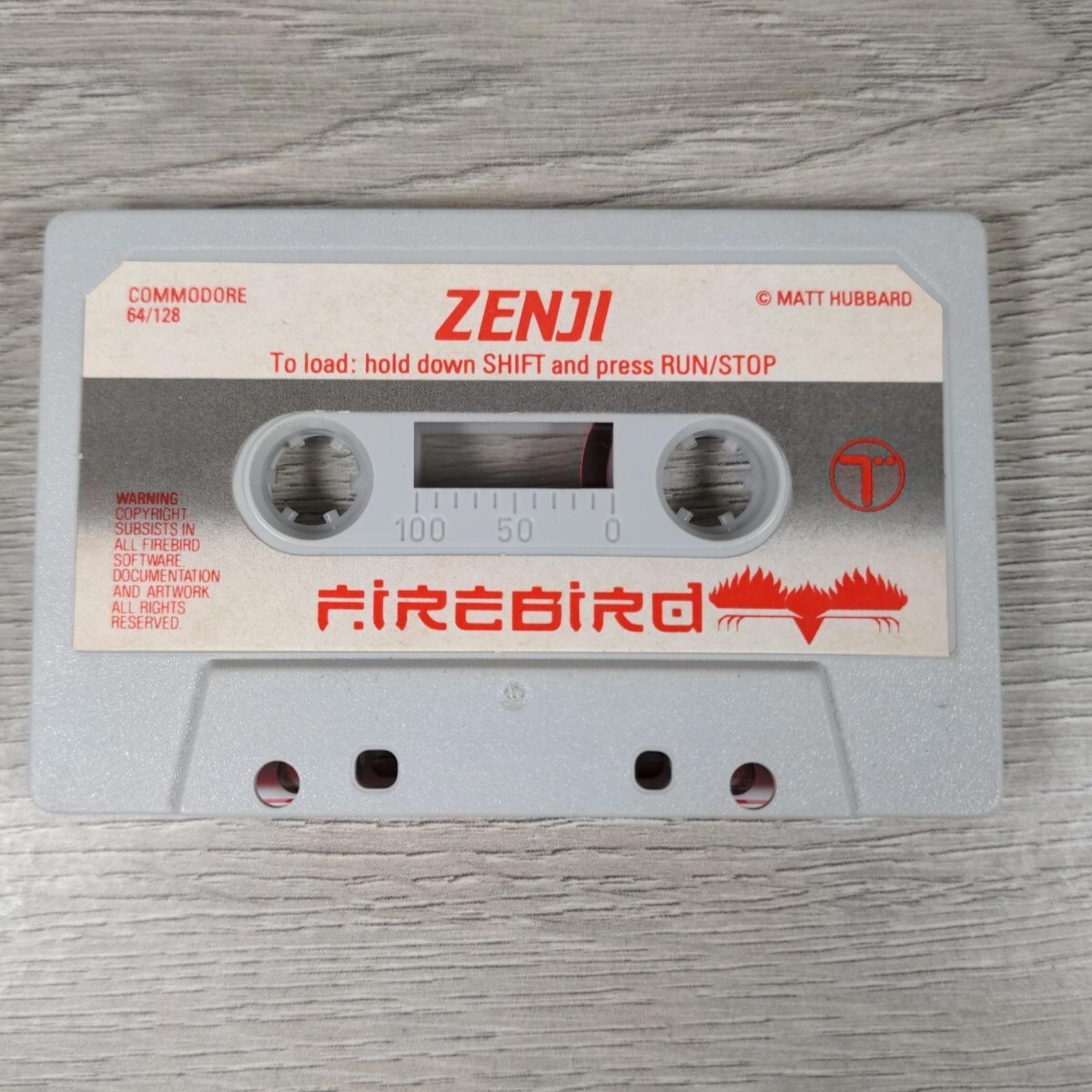 Zenji Commodore 64 C64 Game Cassette Tested & Working