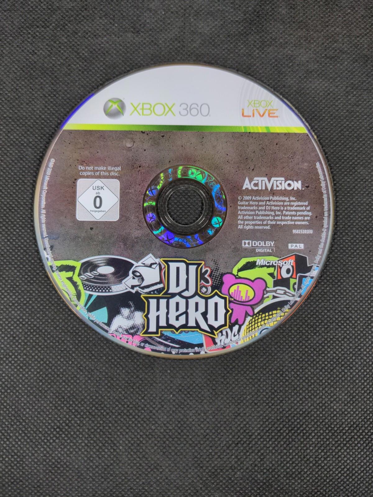 DJ Hero Microsoft Xbox 360 Game Software Activision
