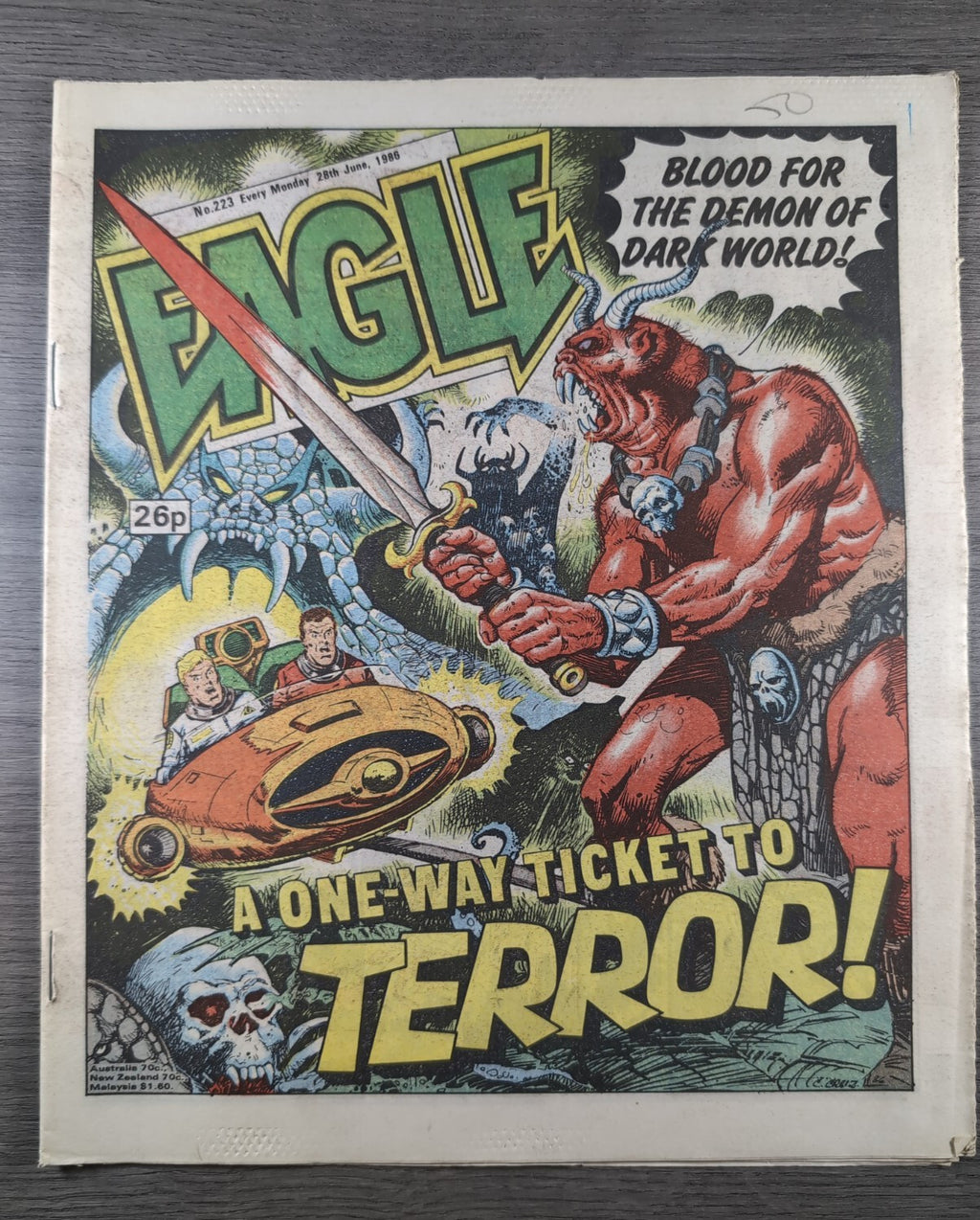 Eagle Comic Issue No. 223 28th June 1986 Vintage Retro UK Comic