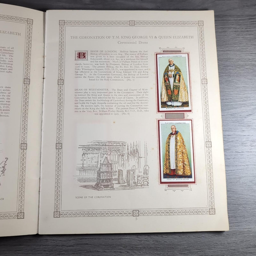 The Coronation Of HM King George VI John Player & Sons Full Set Cigarette Cards