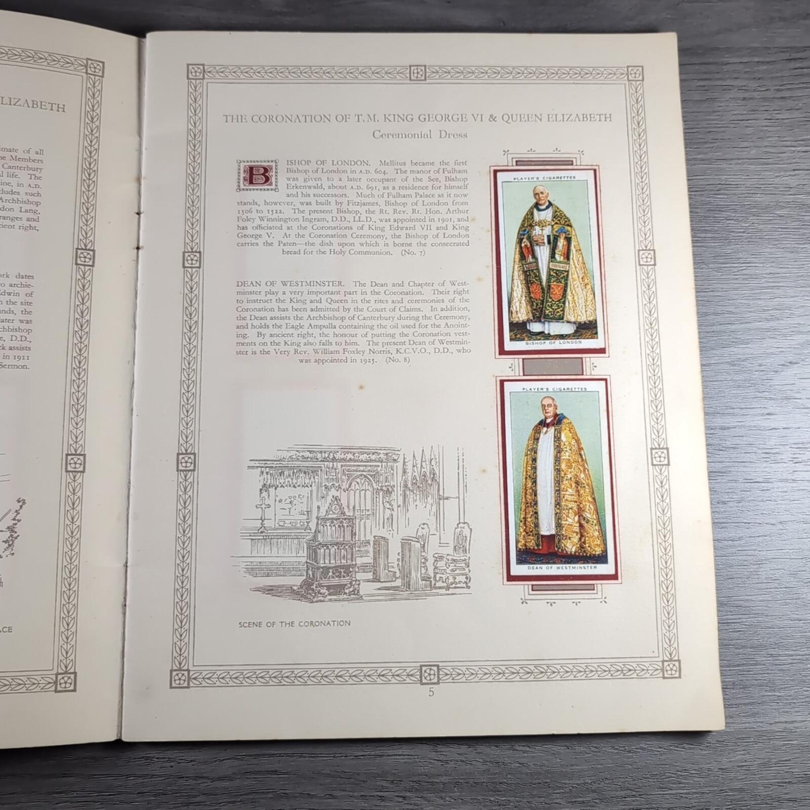 The Coronation Of HM King George VI John Player & Sons Full Set Cigarette Cards