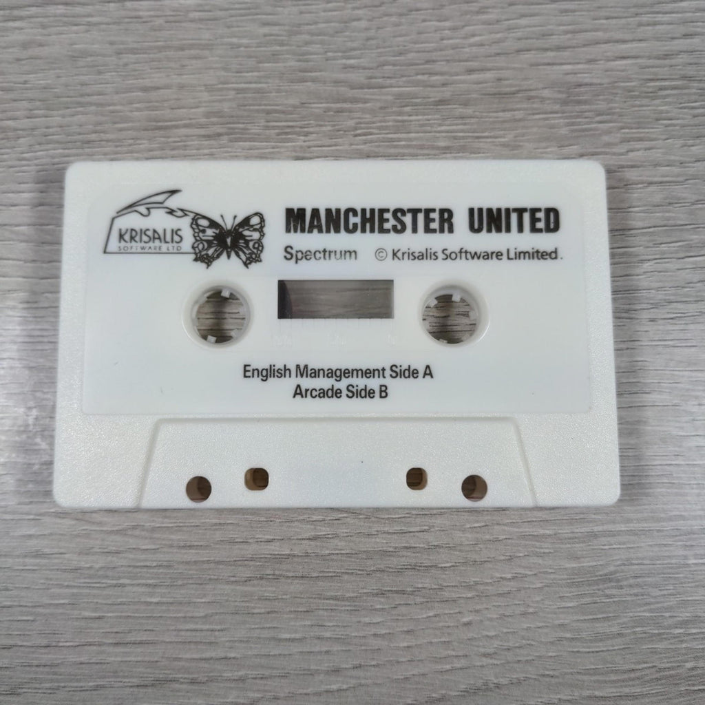 Manchester United ZX Spectrum 48K 128K Football Game Cassette Tested & Working