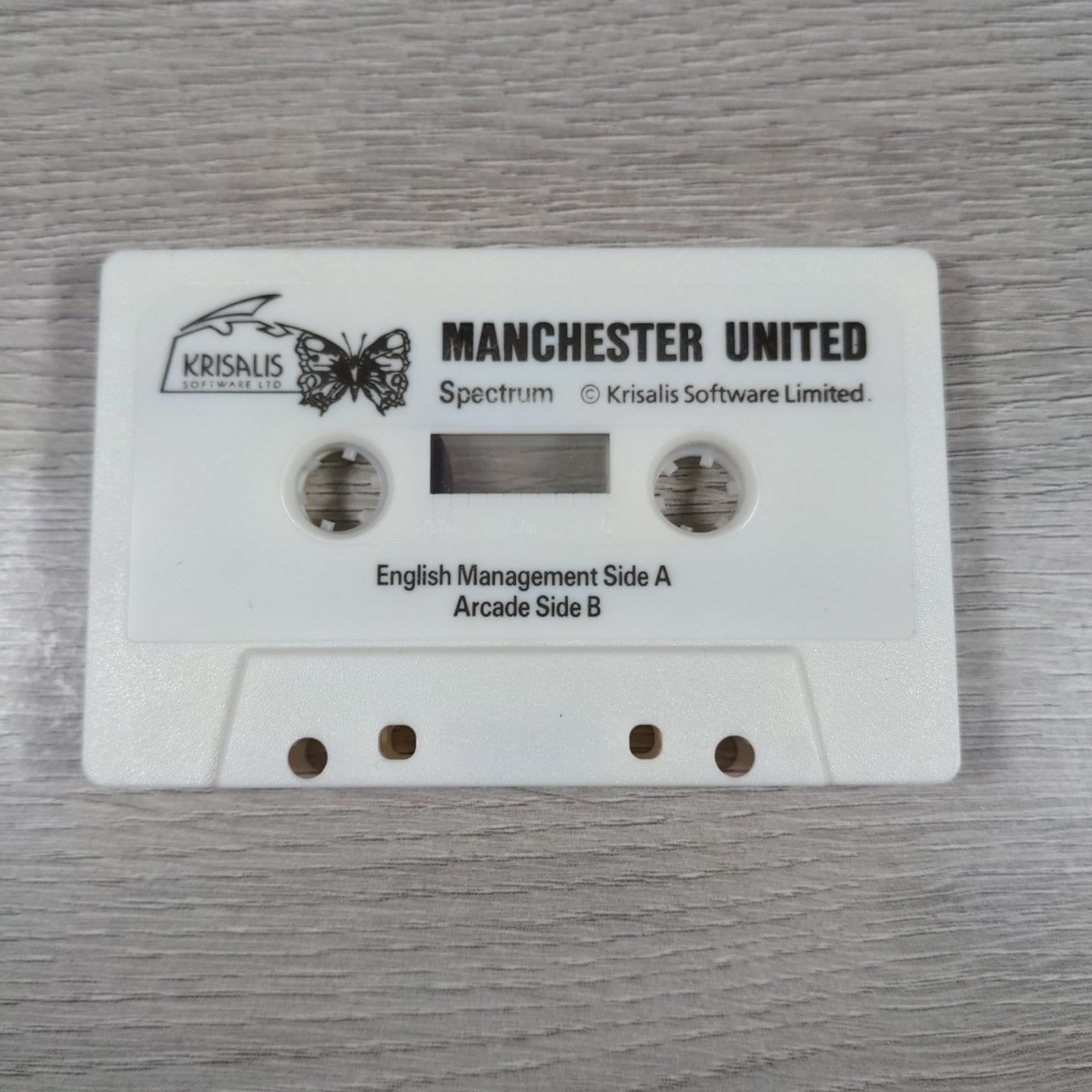 Manchester United ZX Spectrum 48K 128K Football Game Cassette Tested & Working