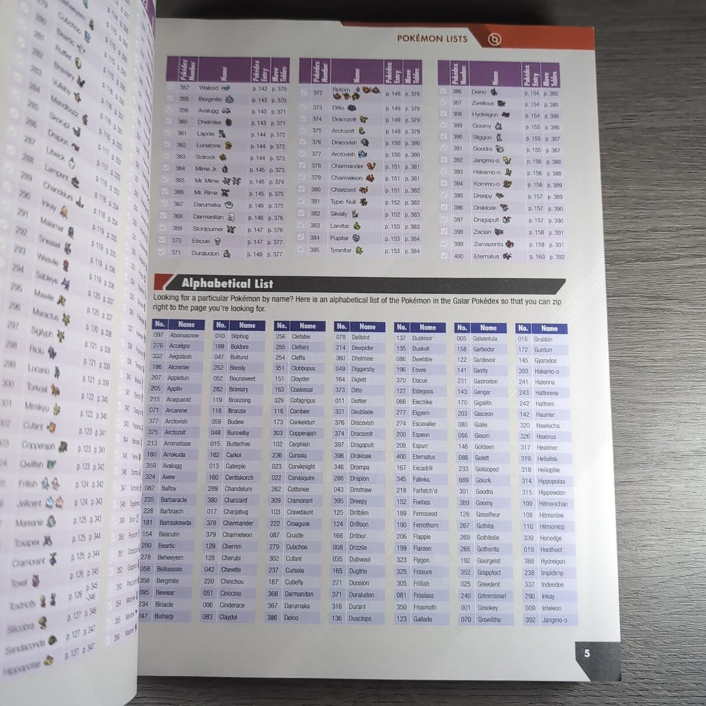 Pokémon Sword and Pokémon Shield: The Official Galar Region Pokédex Guide Book