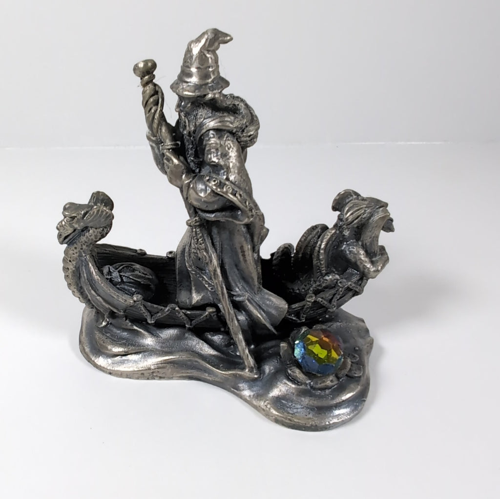 Myth & Magic The Wizard Of The Lake The Tudor Mint Pewter Metal Figure