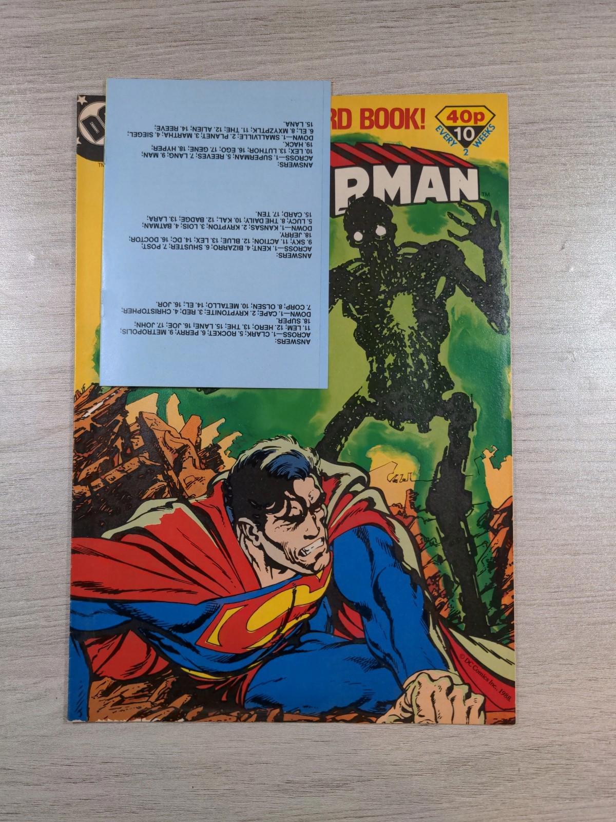 DC Comics Superman Issue No #10 1988 Vintage Comic
