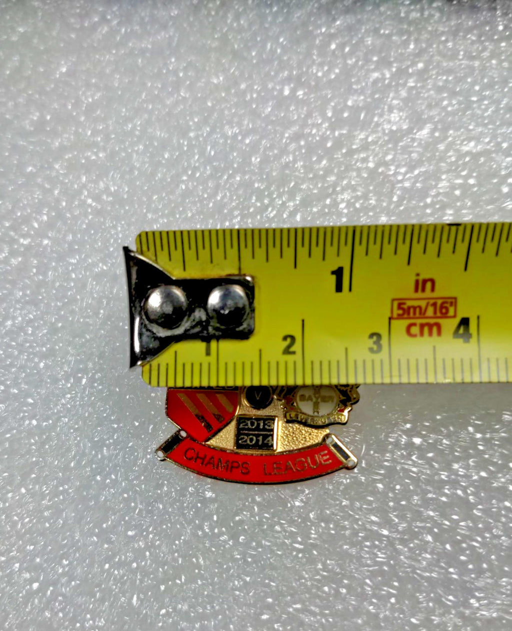 Manchester United v Bayer 2013 2014 Championship League Pin Badge - Retrorama UK