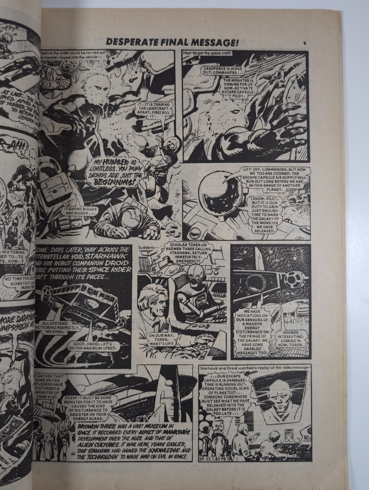 Spike Comic Issue 1  D.C Thomson Vintage  Comic Jan 22nd 1983