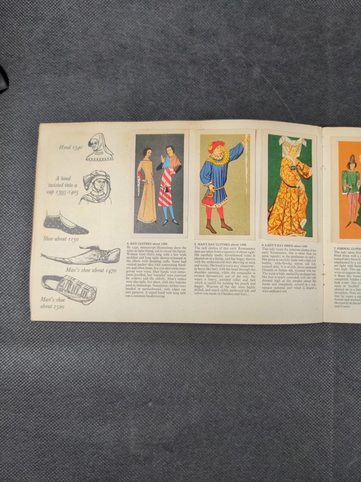 Brooke Bond Tea British Costume Picture Card Album Complete Set