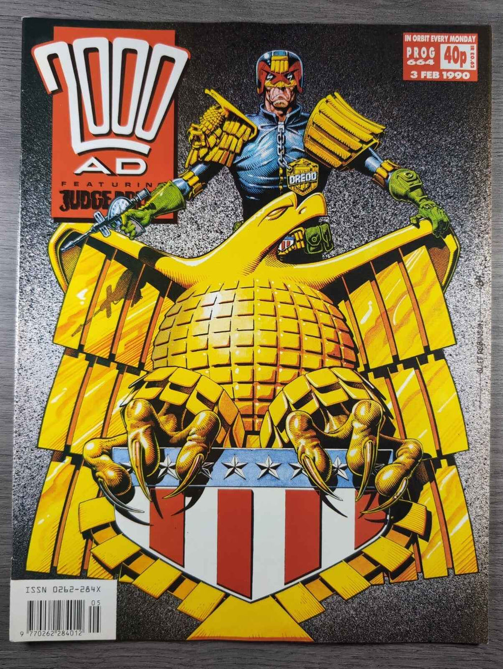 2000AD Prog 664 Featuring Judge Dredd Comic 3rd Feb 1990 Vintage Retro Comic