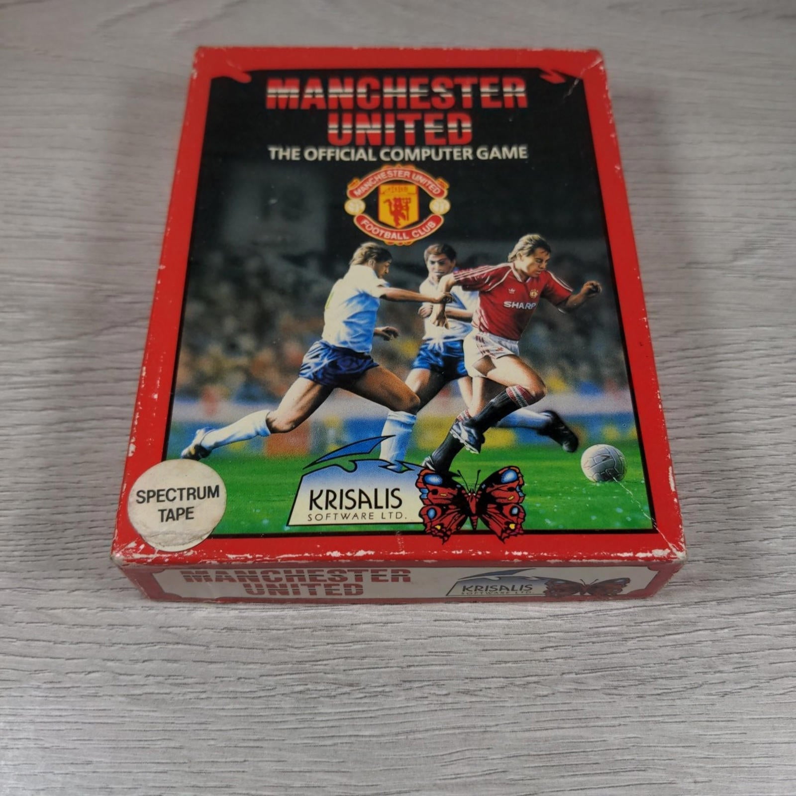 Manchester United ZX Spectrum 48K 128K Football Game Cassette Tested & Working