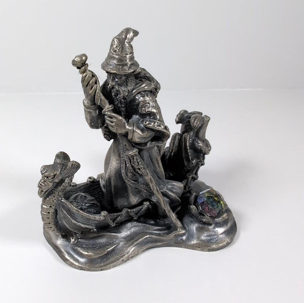 Myth & Magic The Wizard Of The Lake The Tudor Mint Pewter Metal Figure