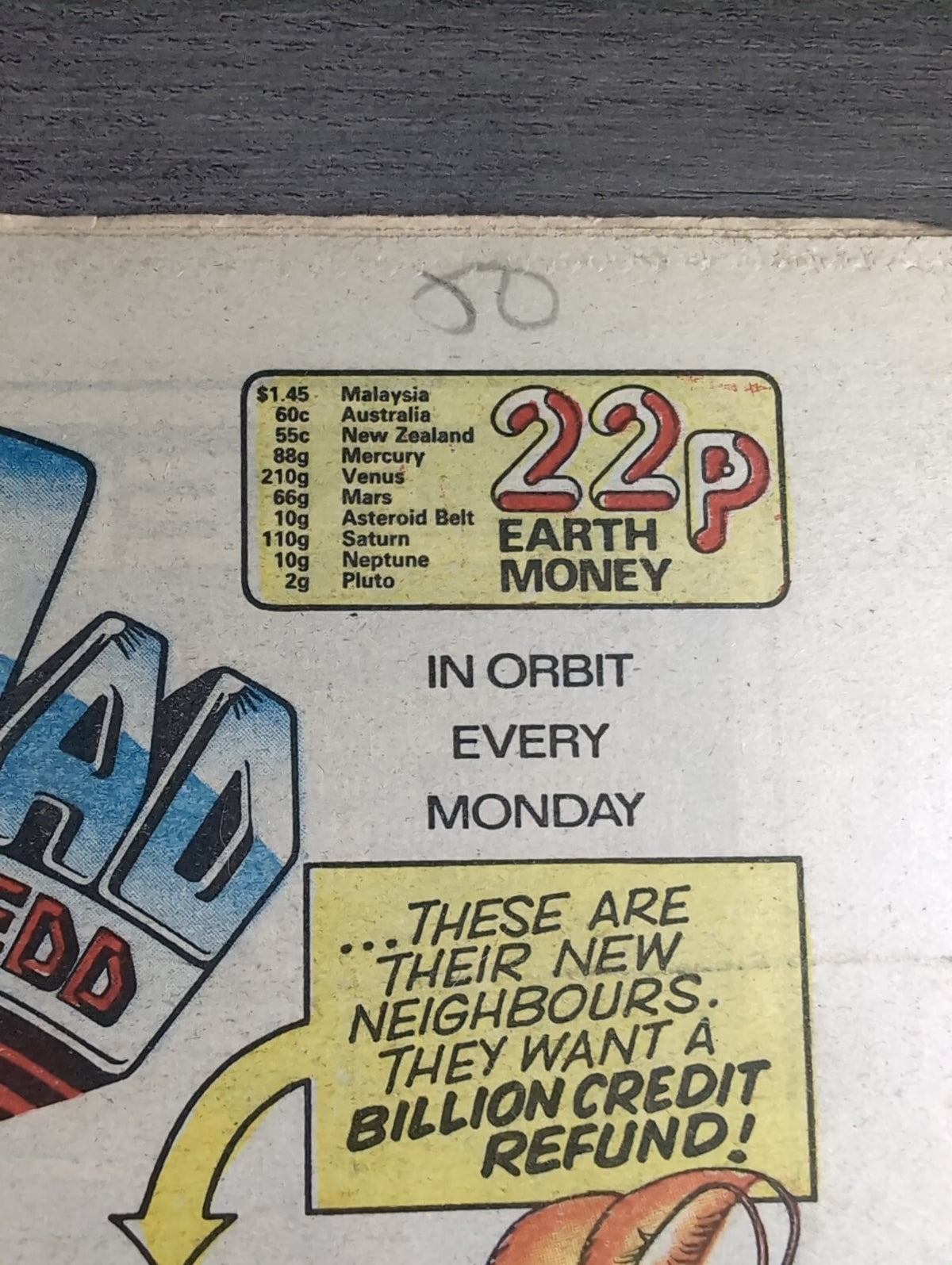 2000AD Prog 364 Featuring Judge Dredd Comic 14th April 1984 Vintage Retro Comic