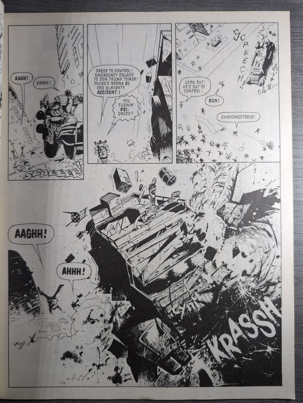 2000AD Prog 628 Featuring Judge Dread Comic 27th May 1989 Vintage Retro Comic