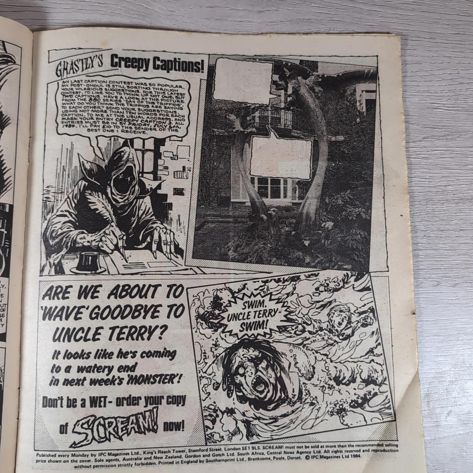 Scream! Comic Issue Number 15 39th June 1984