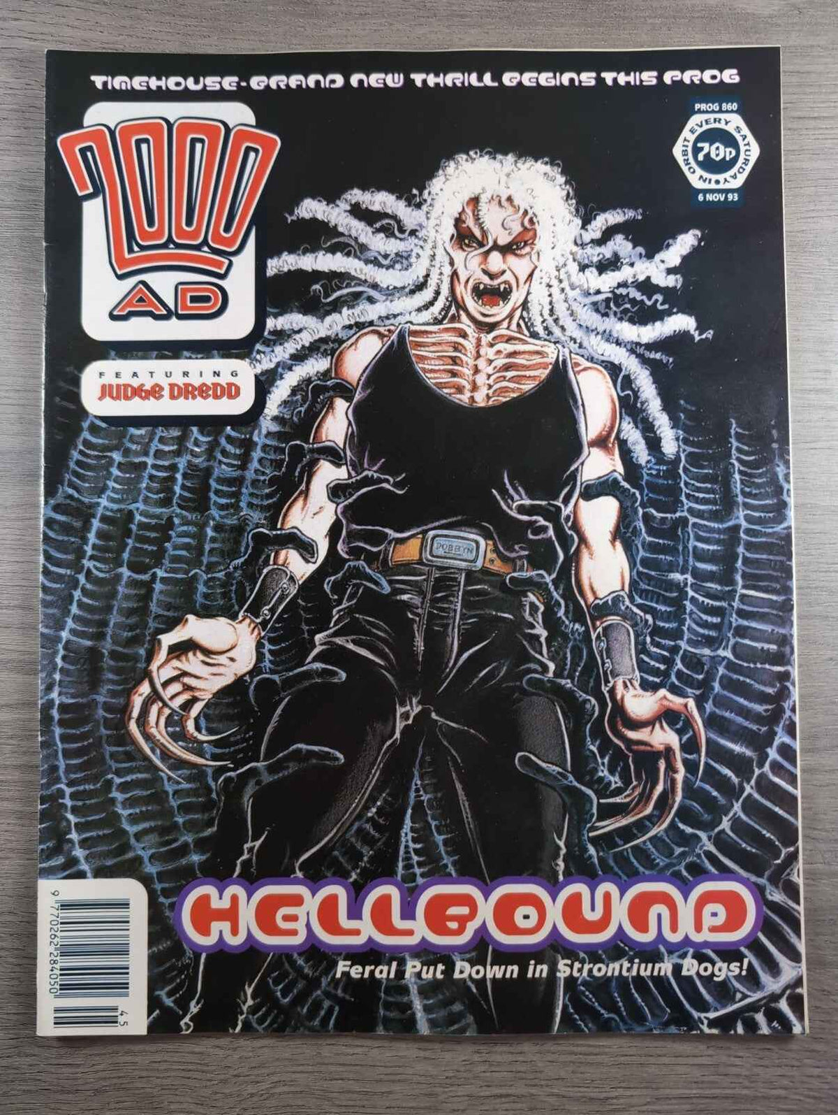 2000AD Prog 860 Featuring Judge Dredd Comic 6th Nov 1993 Vintage Retro Comic