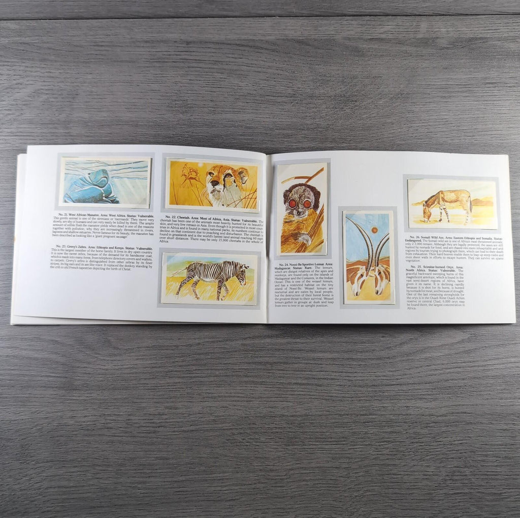 Brooke Bond Tea Picture Cards Album Vanishing Wildlife Complete Set
