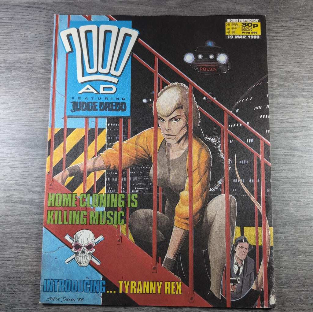 2000AD Prog 566 Featuring Judge Dredd 19th March 1988 Vintage Comic
